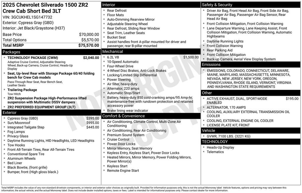 Certified 2025 Chevrolet Silverado 1500 ZR2 w/ Technology Package image 8