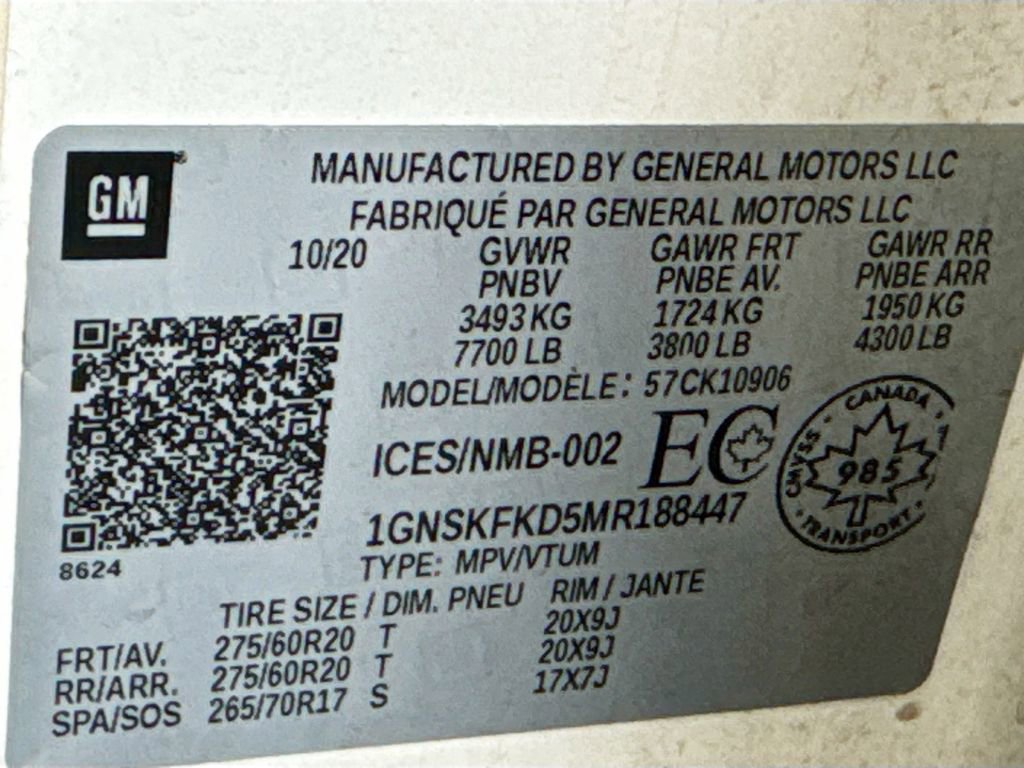 Used 2021 Chevrolet Suburban Premier w/ Premium Package image 29