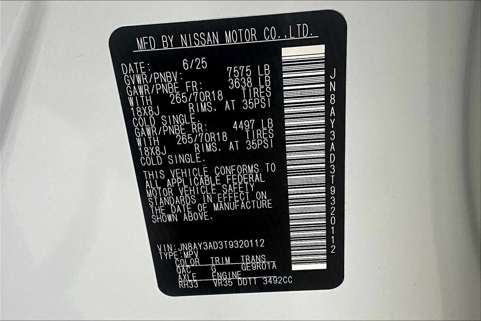 New 2026 Nissan Armada SV image 14