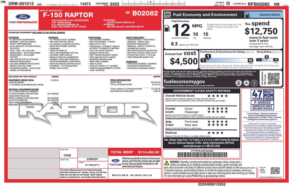 Used 2024 Ford F150 Raptor w/ Equipment Group 803A Raptor R AWD/4WD video 2