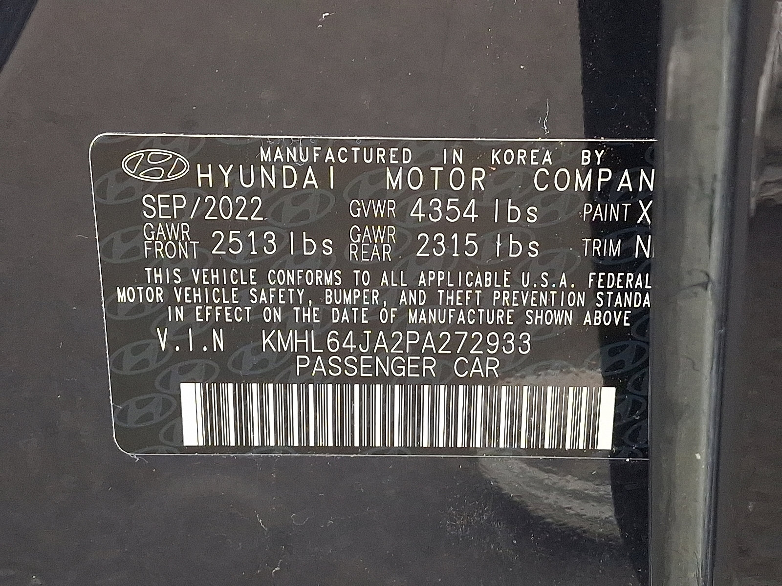 Certified 2023 Hyundai Sonata SEL w/ Cargo Package image 27