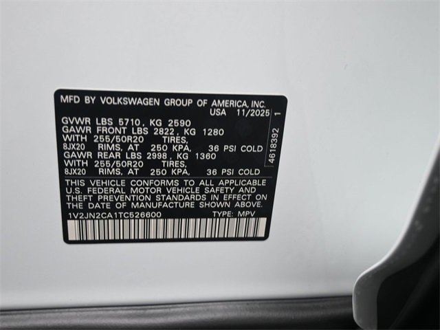 New 2026 Volkswagen Atlas SE image 20