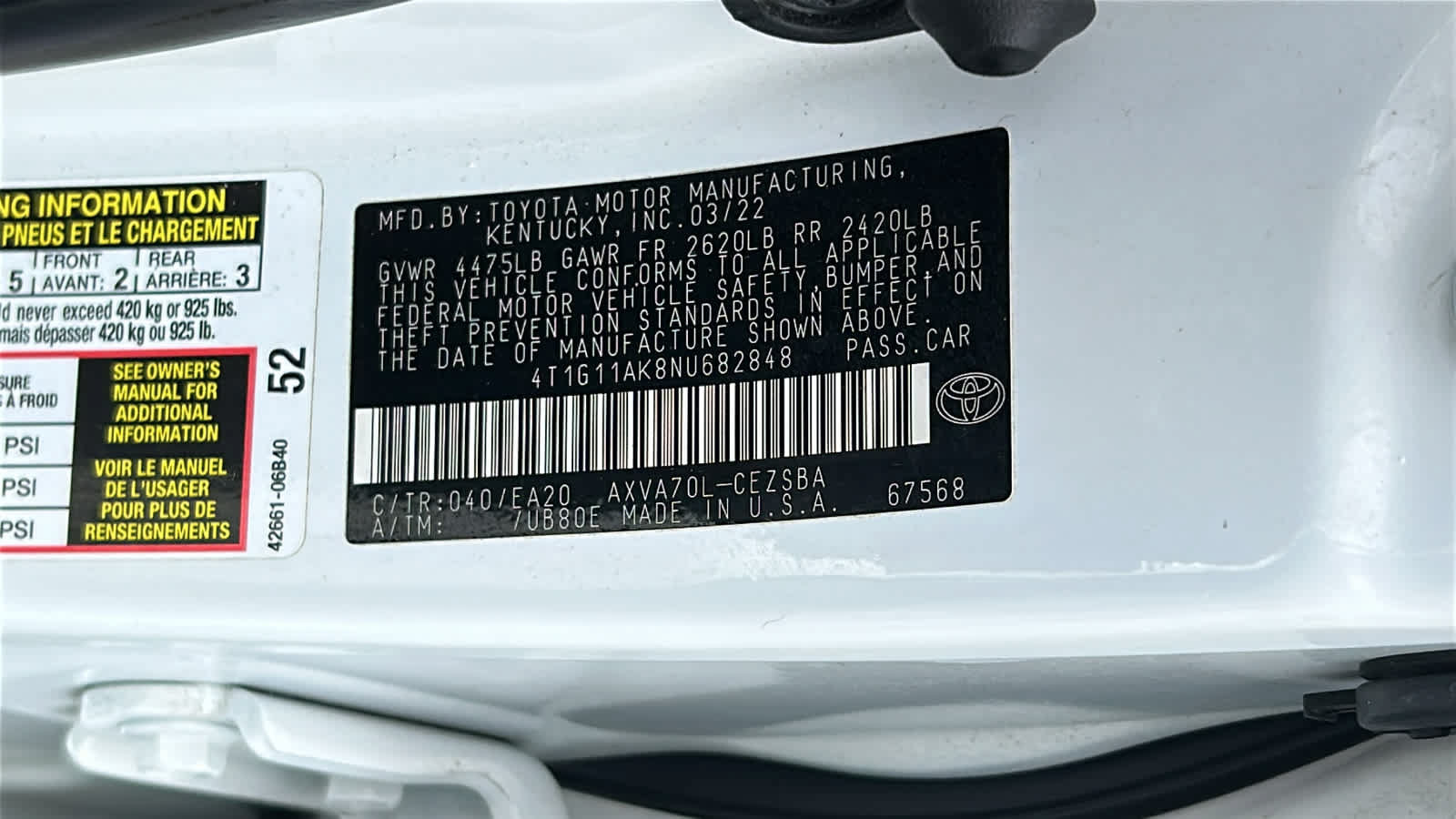 Used 2022 Toyota Camry SE FWD image 30