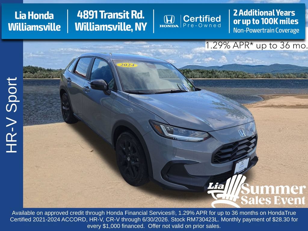 Certified 2024 Honda HR-V Sport image 1