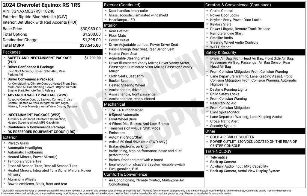Certified 2024 Chevrolet Equinox RS FWD image 6