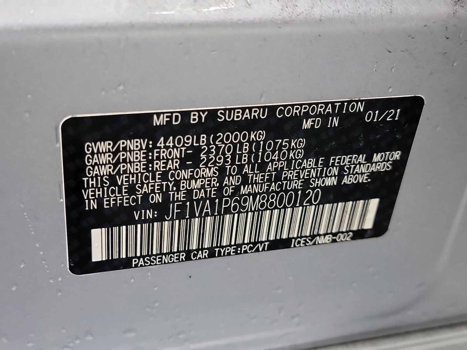 Used 2021 Subaru WRX Limited image 33