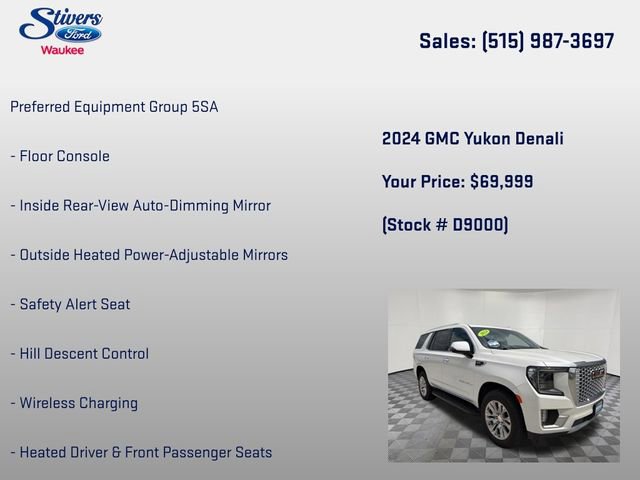 Used 2024 GMC Yukon Denali w/ LPO, Floor Liner Package AWD/4WD image 16