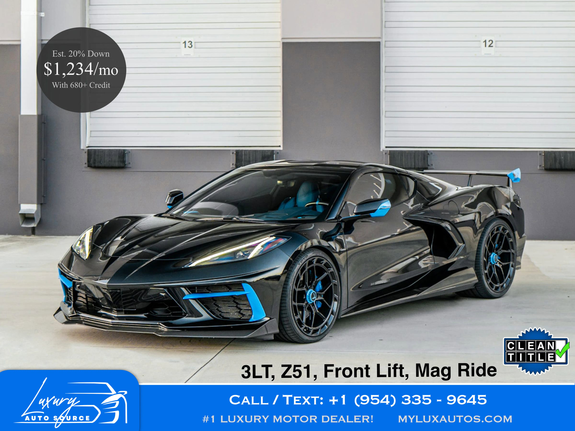 Used 2020 Chevrolet Corvette Stingray Premium Cpe w/ 3LT Preferred Equipment Group image 1