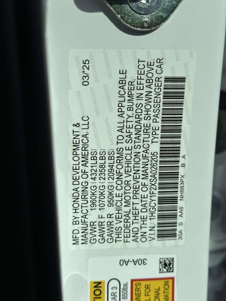 Certified 2025 Honda Accord LX image 28