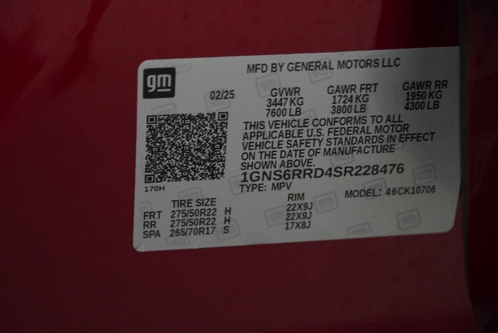 Used 2025 Chevrolet Tahoe RST w/ Comfort Package AWD/4WD image 47