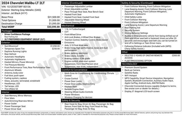 Used 2024 Chevrolet Malibu LT FWD image 39