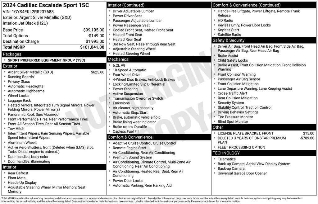 Used 2024 Cadillac Escalade Sport image 61