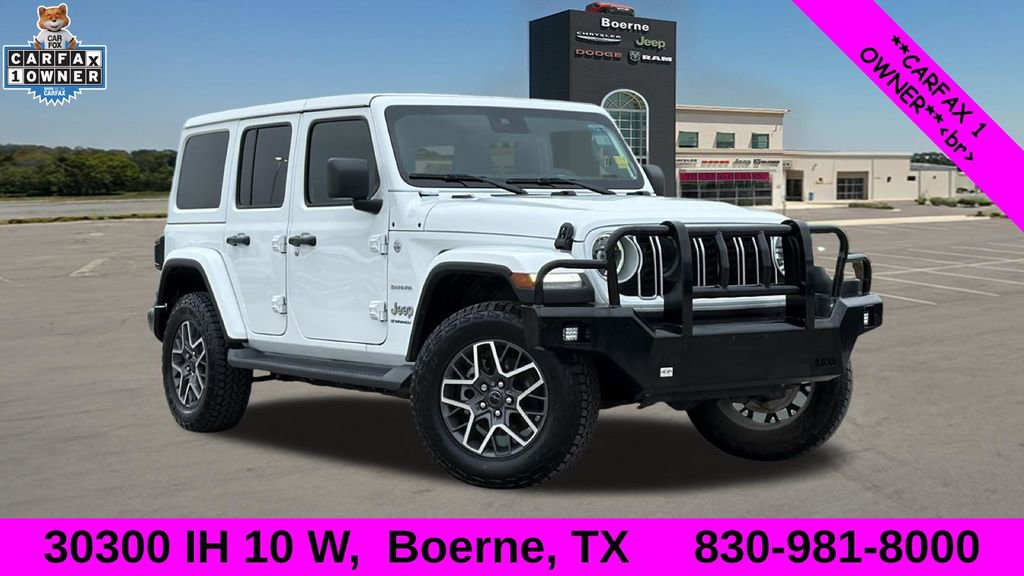 Used 2024 Jeep Wrangler Unlimited Sahara w/ Safety Group AWD/4WD image 1