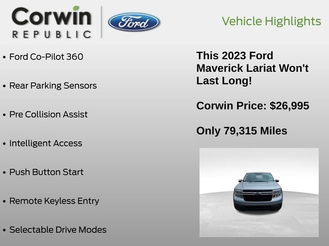 Used 2023 Ford Maverick Lariat w/ Equipment Group 500A Standard AWD/4WD image 7