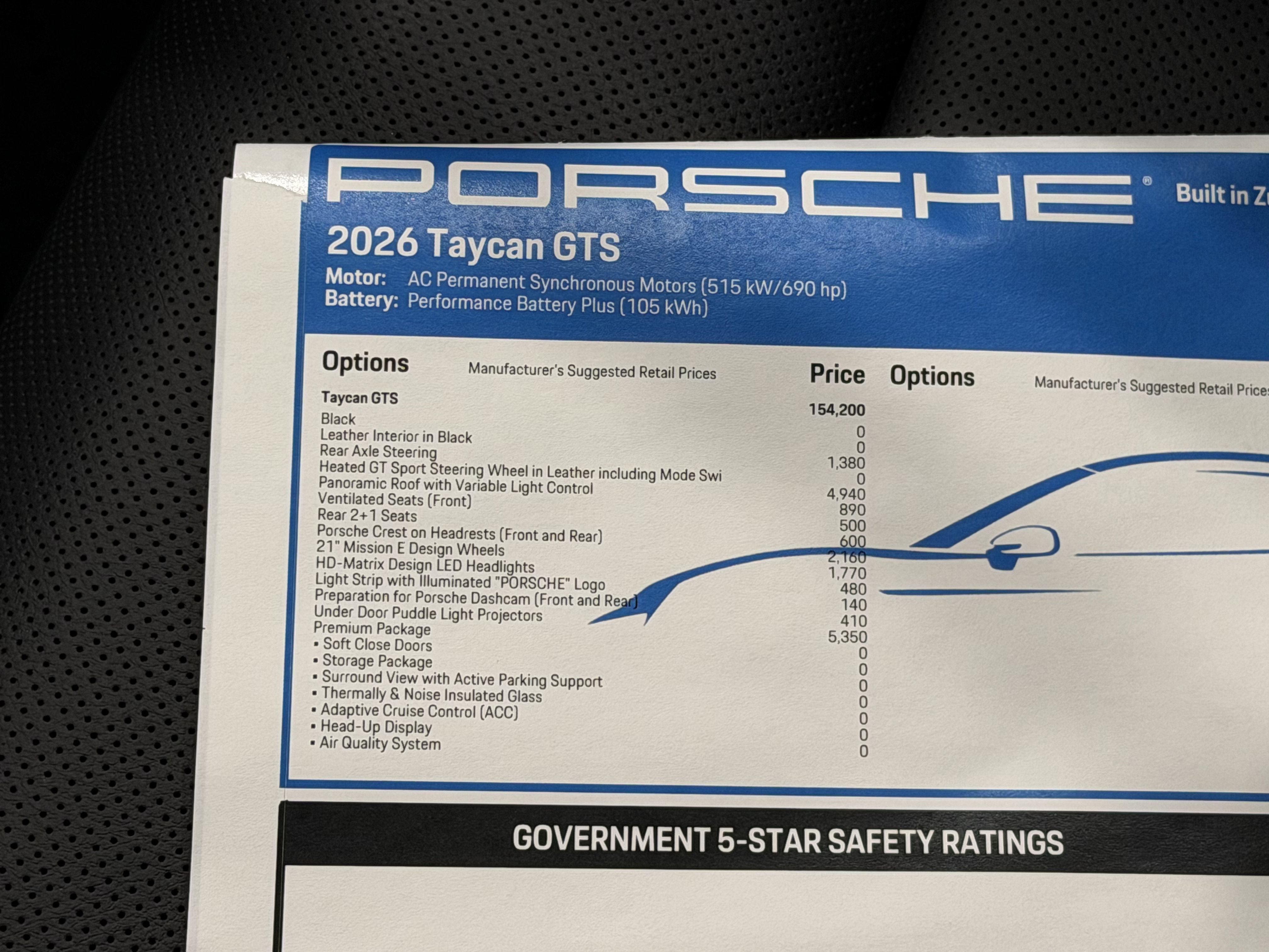 New 2026 Porsche Taycan GTS image 60