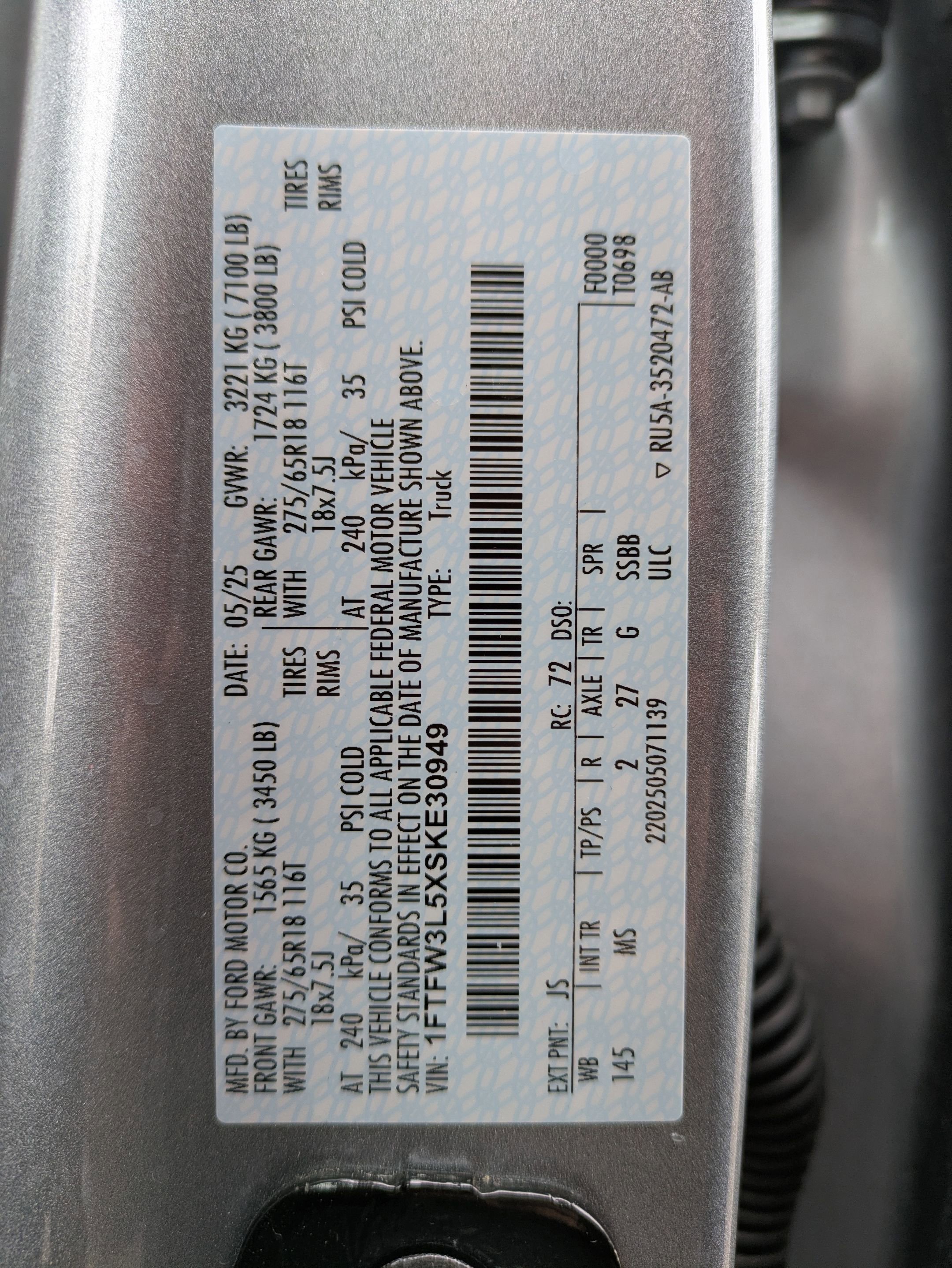 Certified 2025 Ford F150 XLT w/ Equipment Group 301A Standard image 23