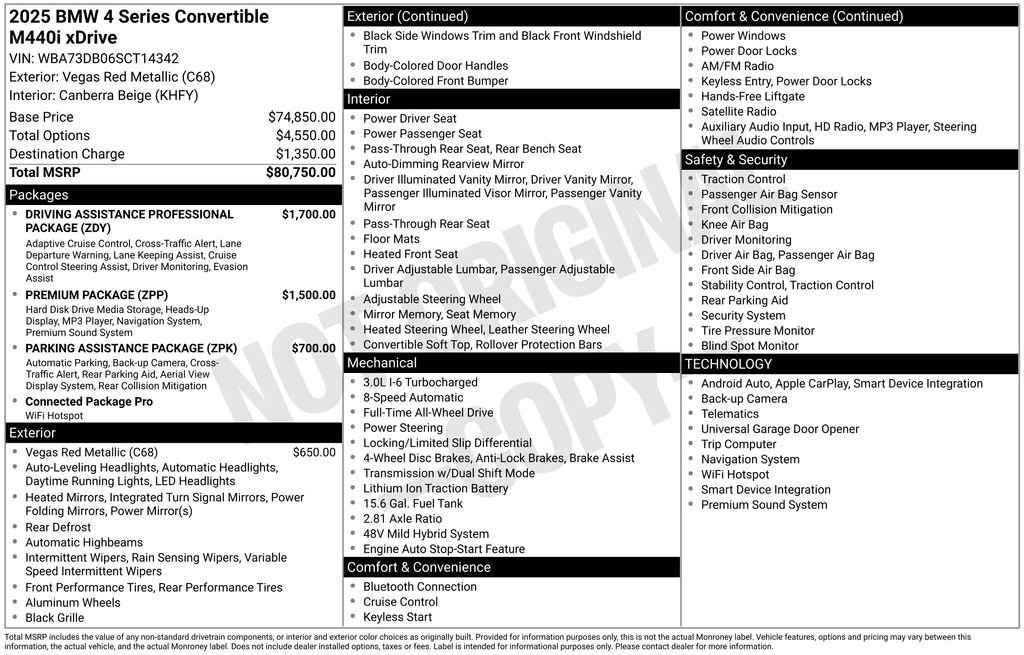 Used 2025 BMW 440i xDrive Convertible image 6