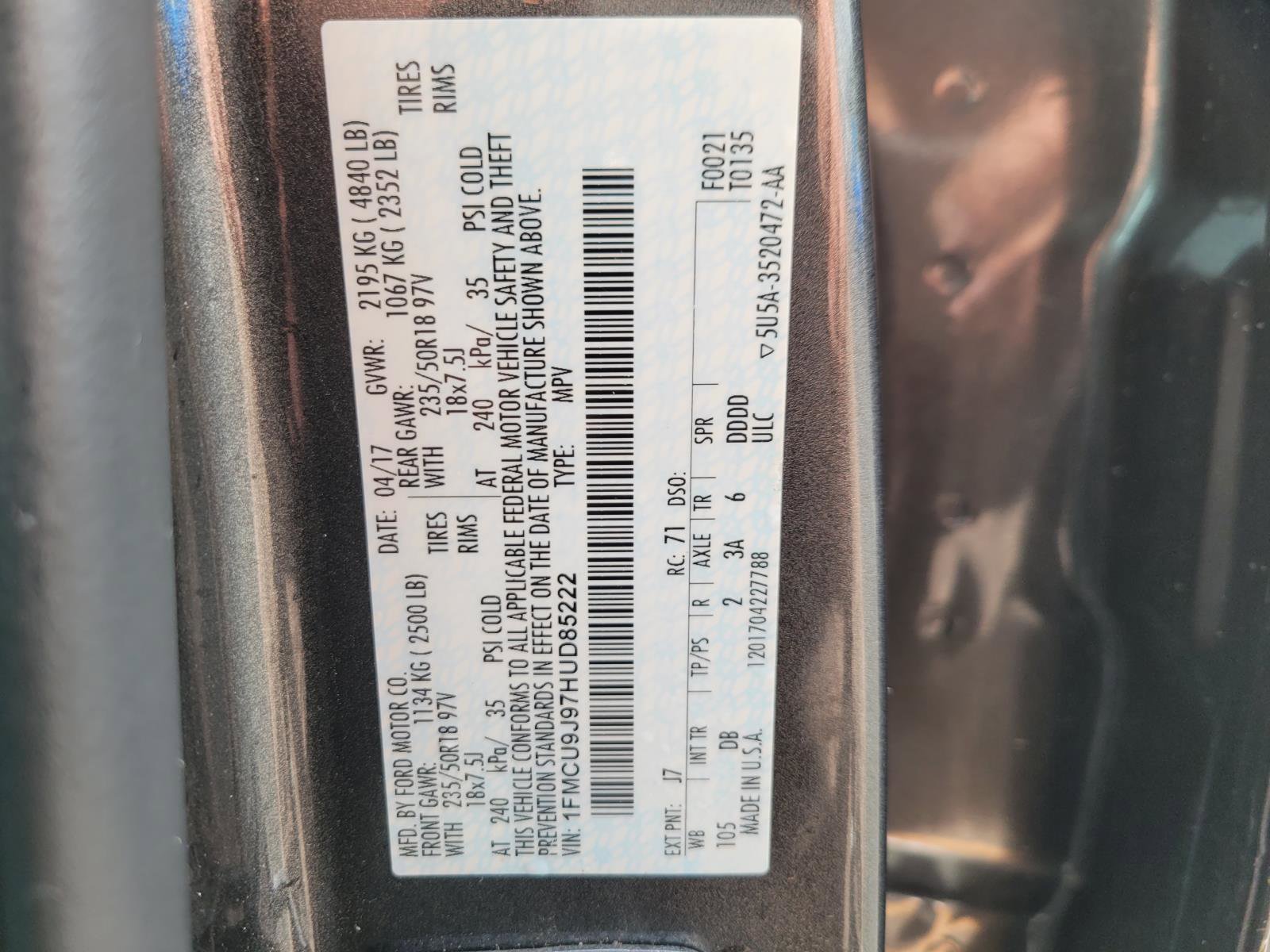 Used 2017 Ford Escape Titanium w/ Equipment Group 301A image 29