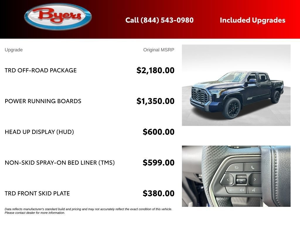 New 2026 Toyota Tundra Platinum w/ TRD Off-Road Package AWD/4WD image 5