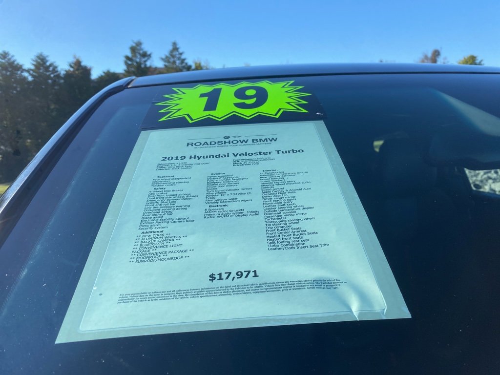 Used 2019 Hyundai Veloster Turbo image 18