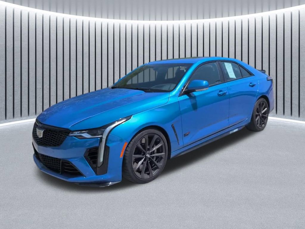 Used 2025 Cadillac CT4 V Blackwing w/ LPO, Blue Accent Package RWD image 14