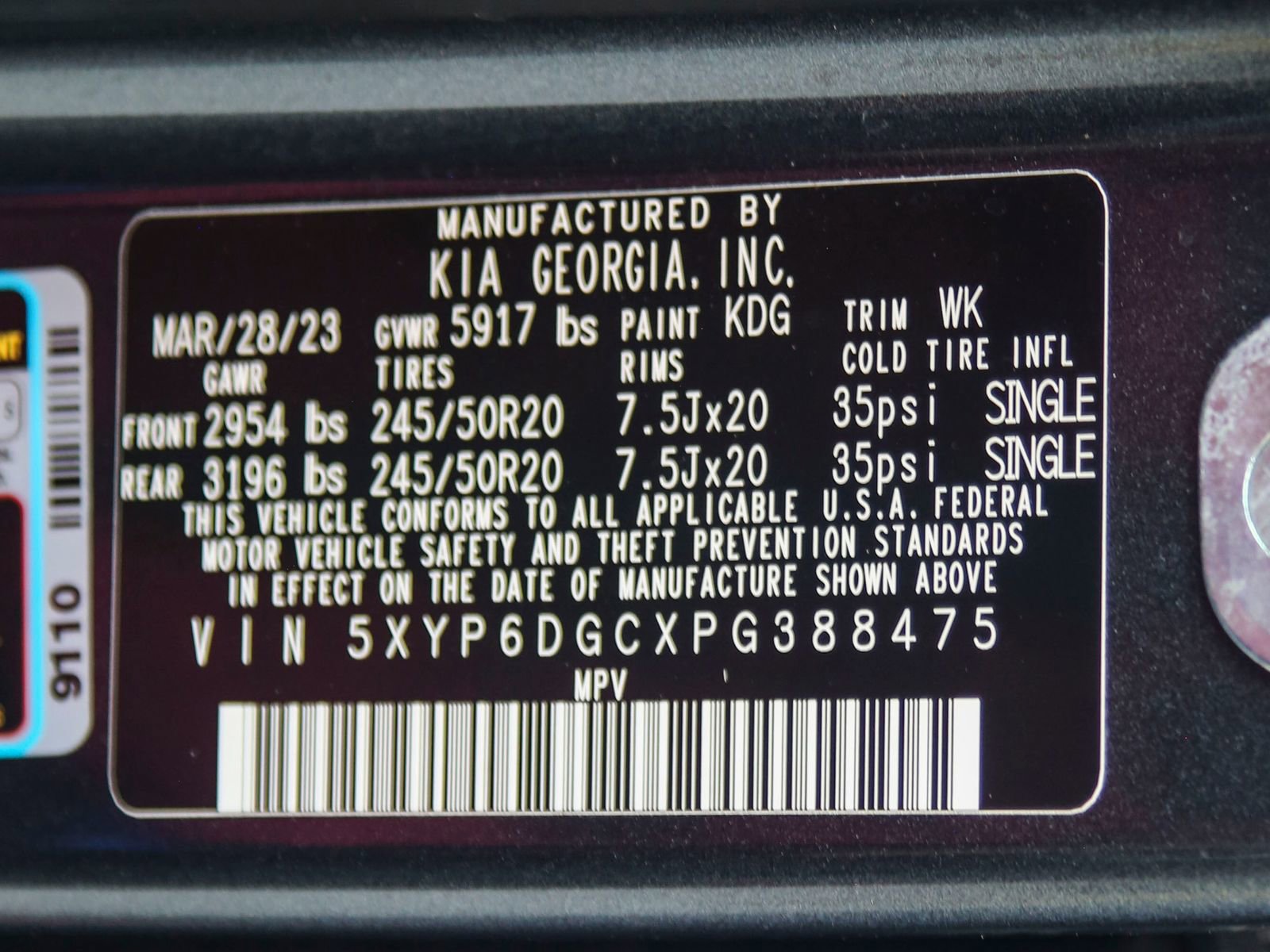 Used 2023 Kia Telluride S w/ S Sunroof Package image 30