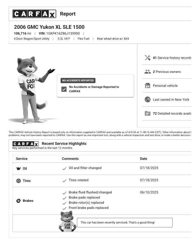 Used 2006 GMC Yukon XL SLT w/ SLT Preferred Equipment Group image 9