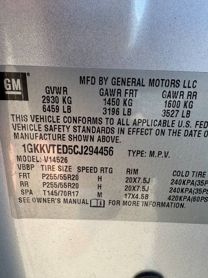 Used 2012 GMC Acadia Denali AWD/4WD image 12