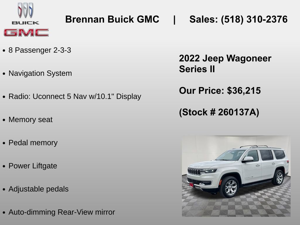 Used 2022 Jeep Wagoneer Series II AWD/4WD image 6