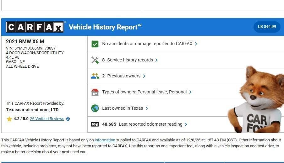 Used 2021 BMW X6 M w/ Competition Package image 11