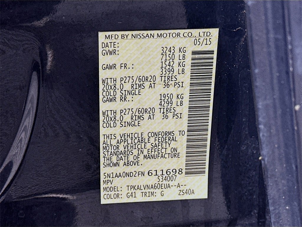 Used 2015 Nissan Armada SL image 36