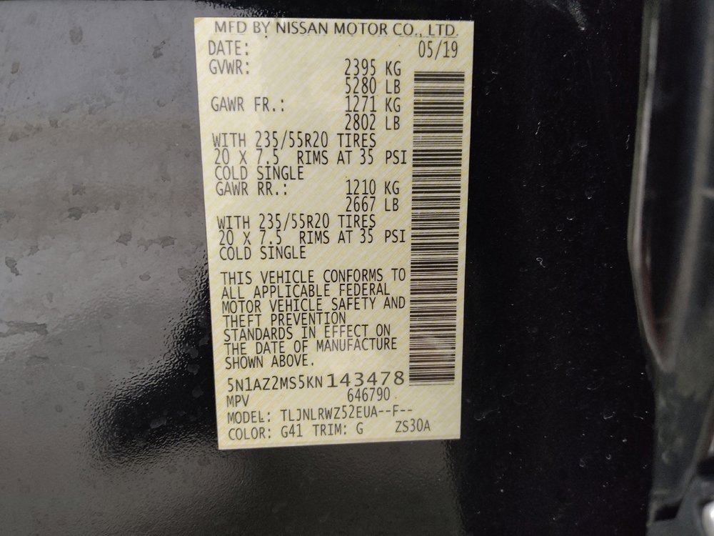 Used 2019 Nissan Murano SL w/ SL Technology Package image 33