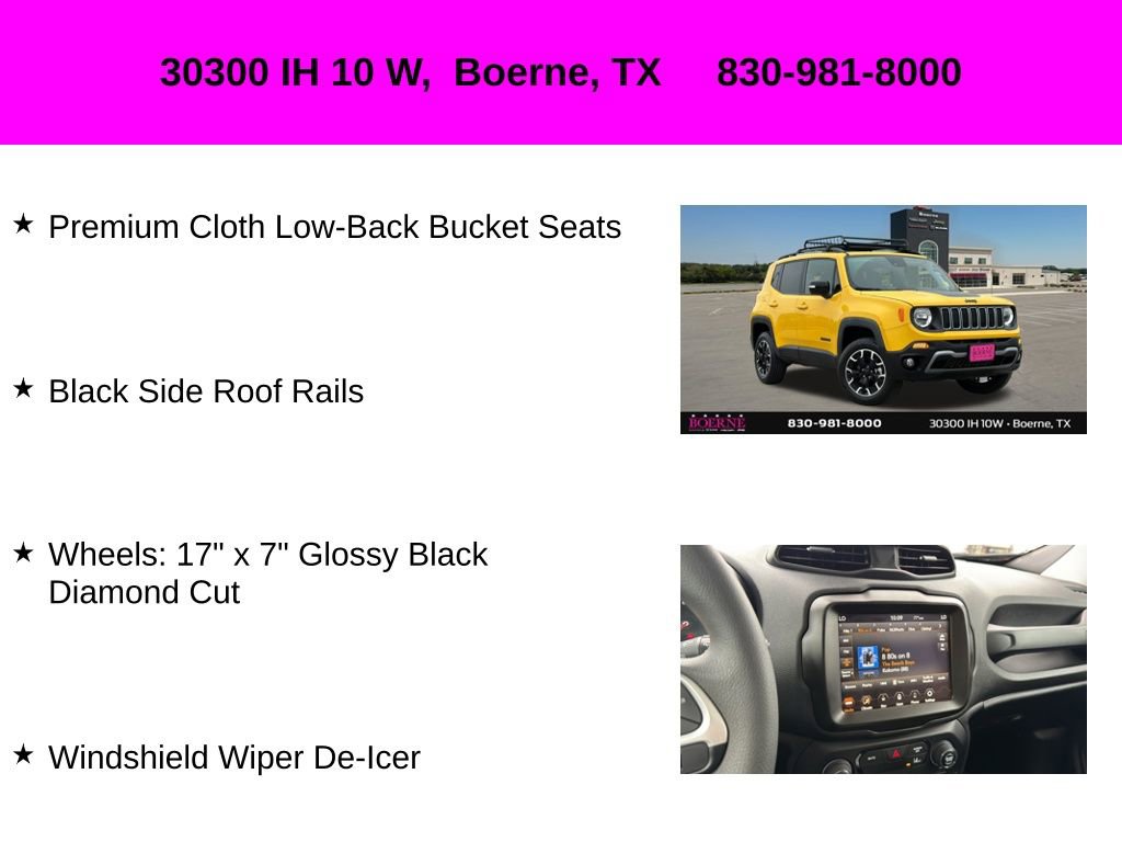 Used 2023 Jeep Renegade Latitude w/ Sun/Sound Group AWD/4WD image 36