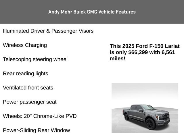 Used 2025 Ford F150 Lariat w/ Equipment Group 501A Mid image 16