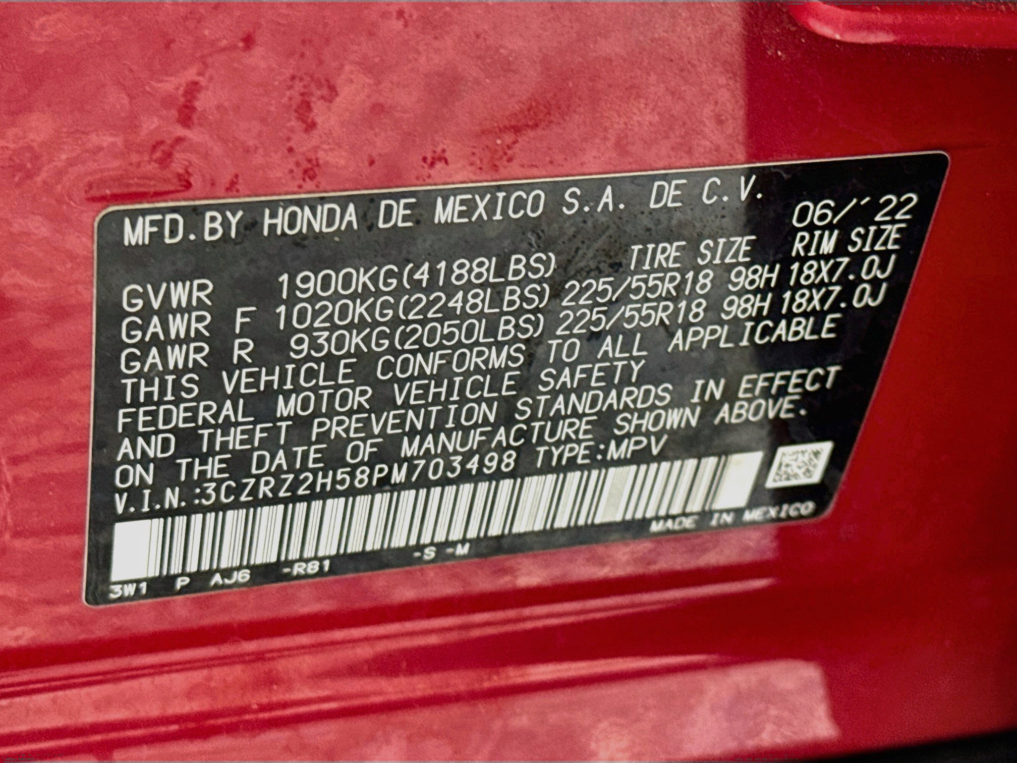 Certified 2023 Honda HR-V Sport image 30