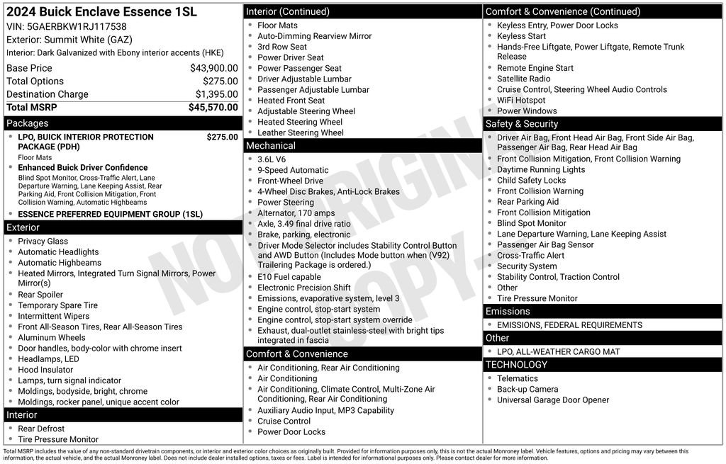 Used 2024 Buick Enclave Essence image 49