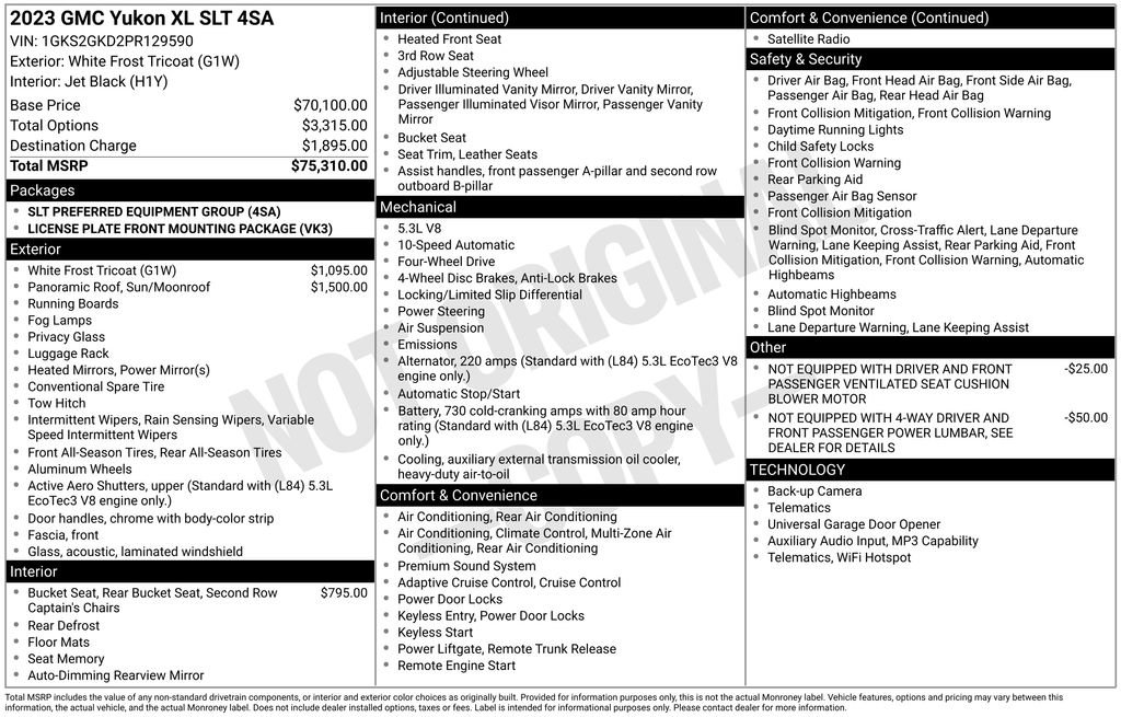 Certified 2023 GMC Yukon XL SLT AWD/4WD image 45