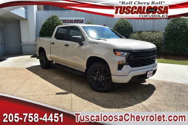 New 2026 Chevrolet Silverado 1500 Custom w/ Turbomax Blackout Package AWD/4WD image 1