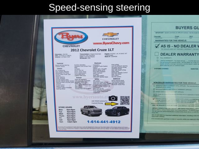 Used 2012 Chevrolet Cruze LT image 12