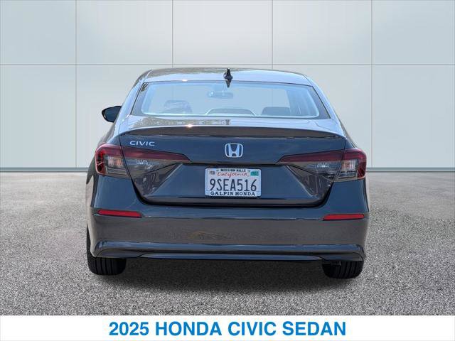Certified 2025 Honda Civic LX image 8