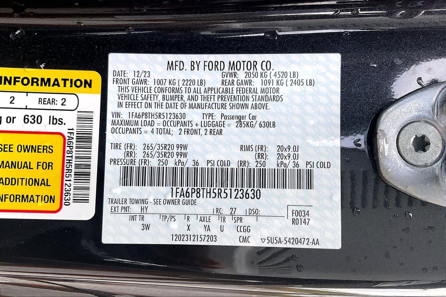 Used 2024 Ford Mustang Premium RWD image 34