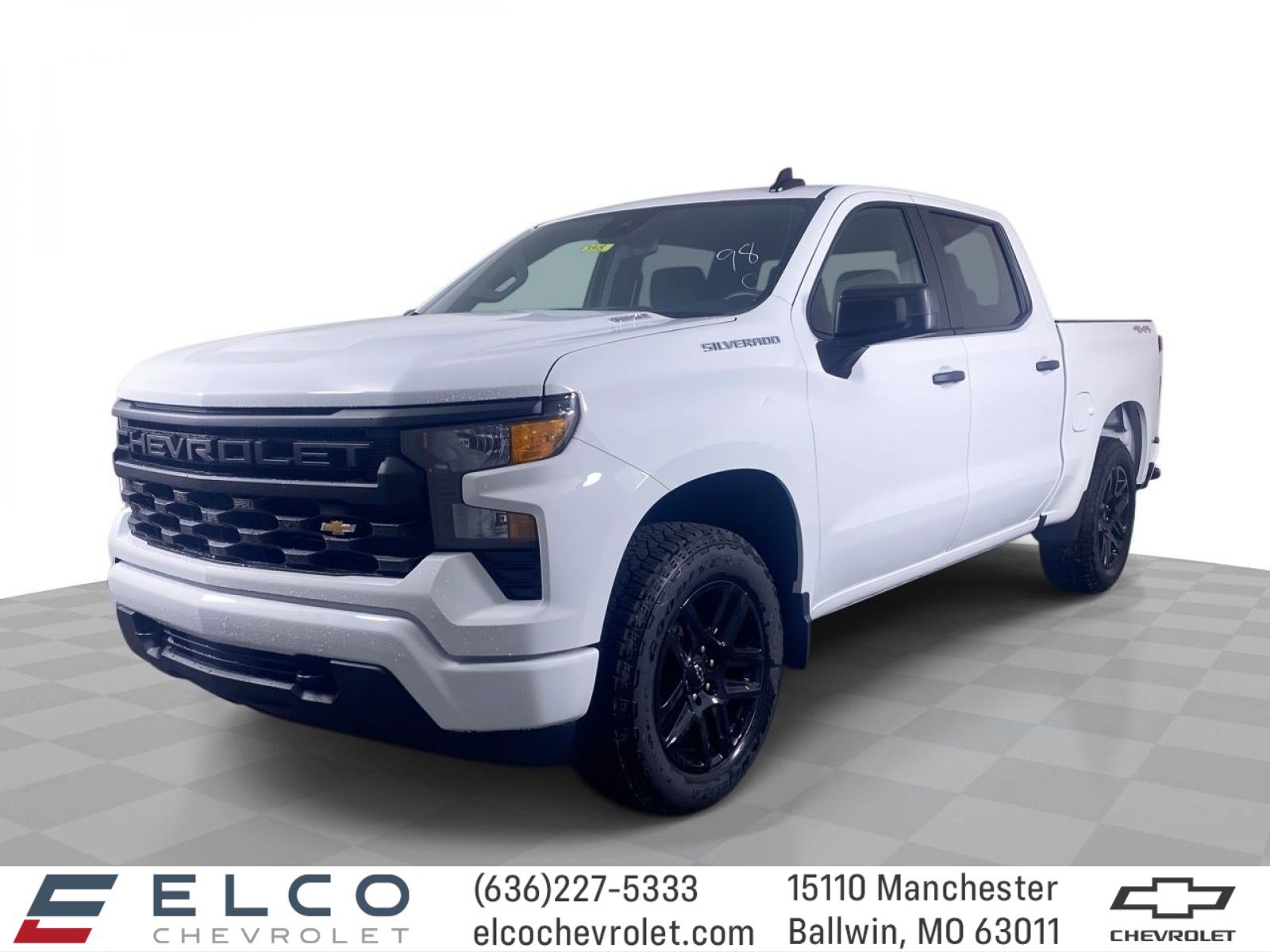 New 2026 Chevrolet Silverado 1500 Custom w/ Turbomax Blackout Package
