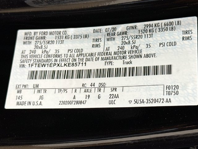 Used 2020 Ford F150 XL w/ Equipment Group 101A Mid AWD/4WD image 24