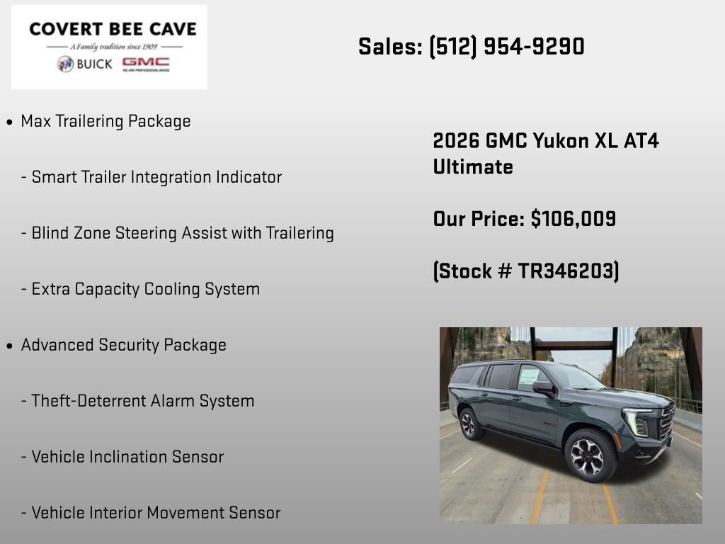 New 2026 GMC Yukon XL AT4 Ultimate AWD/4WD image 36