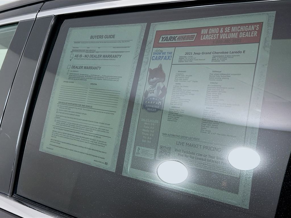 Certified 2021 Jeep Grand Cherokee Laredo w/ Security & Convenience Group image 14