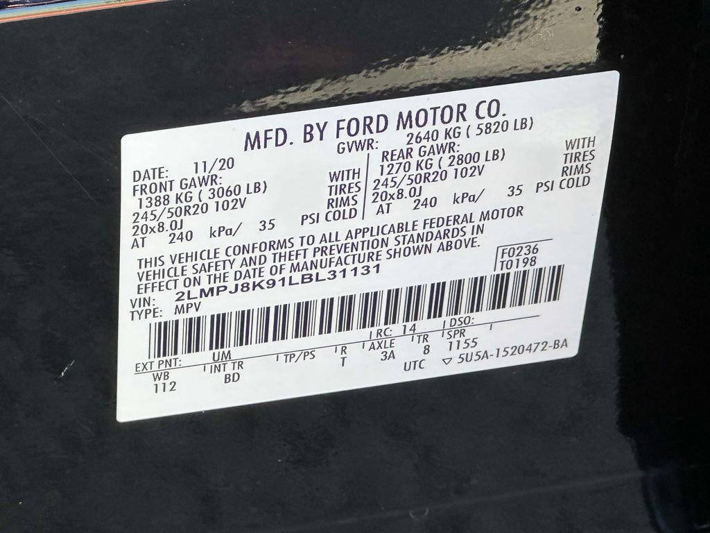 Used 2020 Lincoln Nautilus Reserve image 33