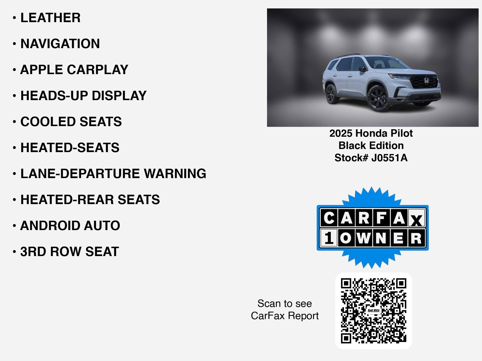 Used 2025 Honda Pilot Black Edition image 7