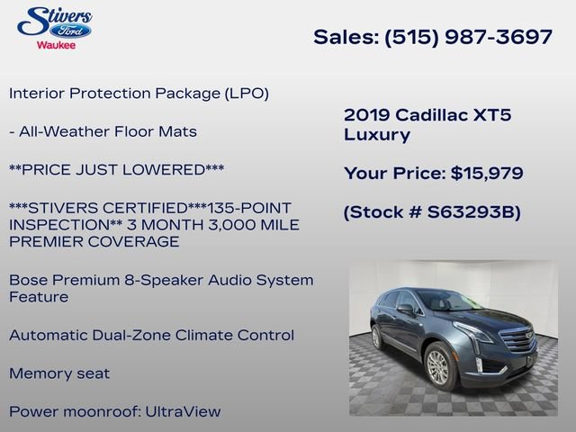 Used 2019 Cadillac XT5 Luxury AWD/4WD image 16