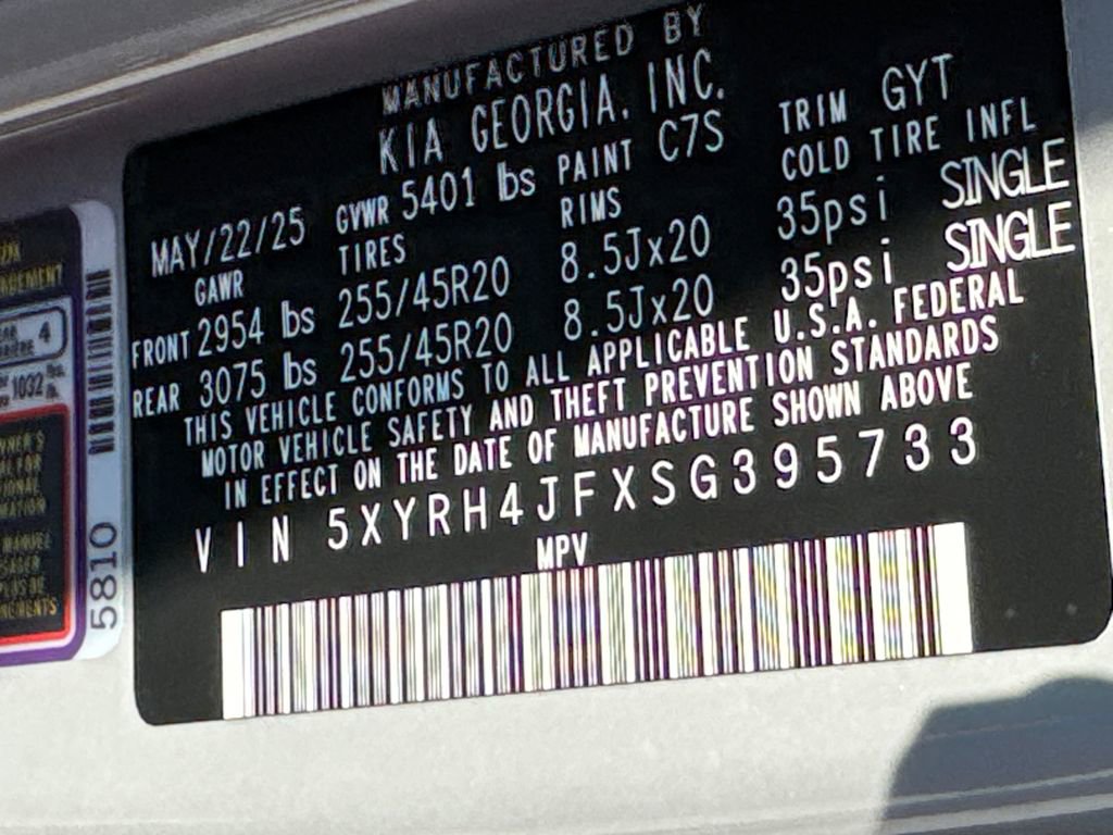 Certified 2025 Kia Sorento EX w/ Panoramic Sunroof Package FWD image 33