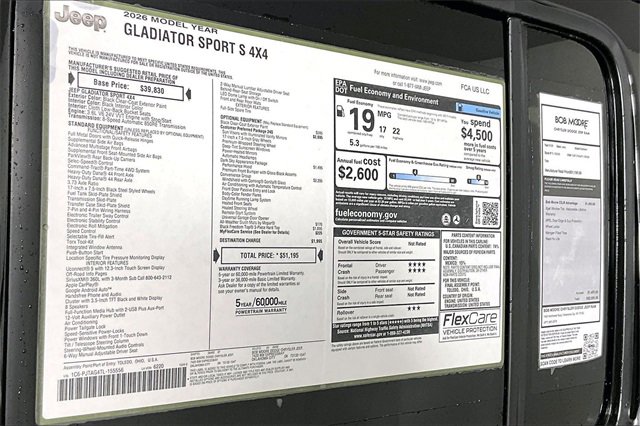 New 2026 Jeep Gladiator Sport image 14